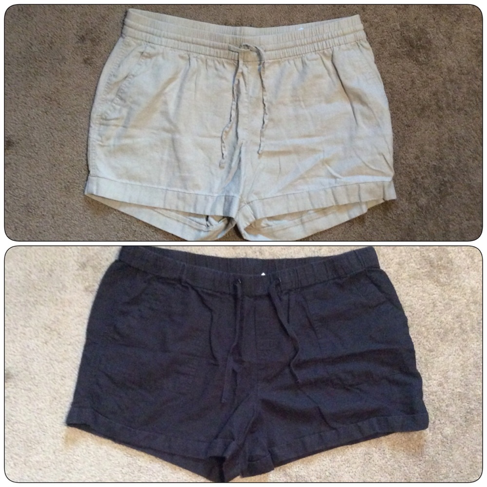 Black & Tan Linen Shorts Bundle